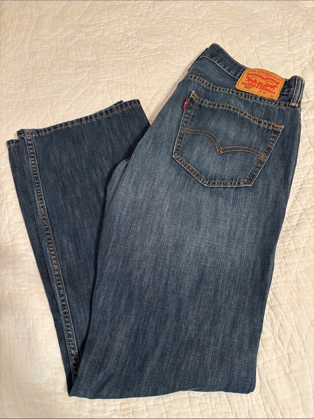 Levi's Dark Wash Straight Jeans - Indigo Blue